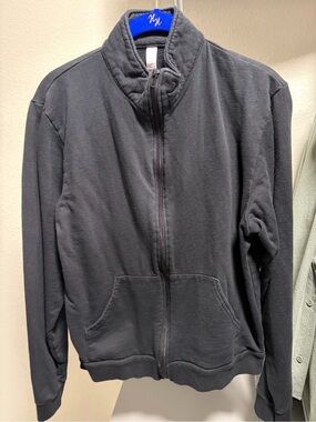 American Apparel Black Full-Zip Men's Fleece Jacket
